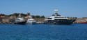 Yachts back in the cirty of Rhodes